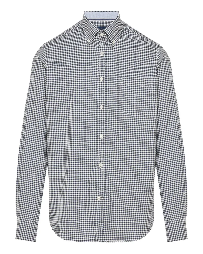 Paul & Shark Hemd mit Vichy-Karomuster - Blau Blau