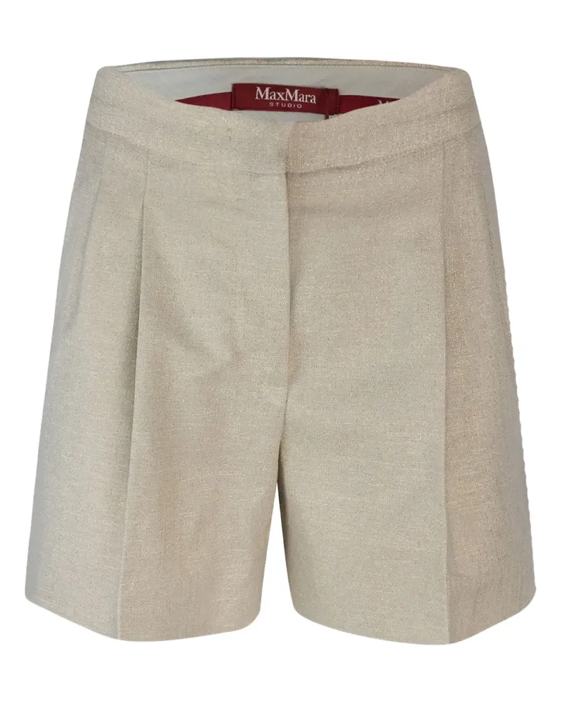Max Mara Klassische Favilla Shorts mit Falten - Nude Nude