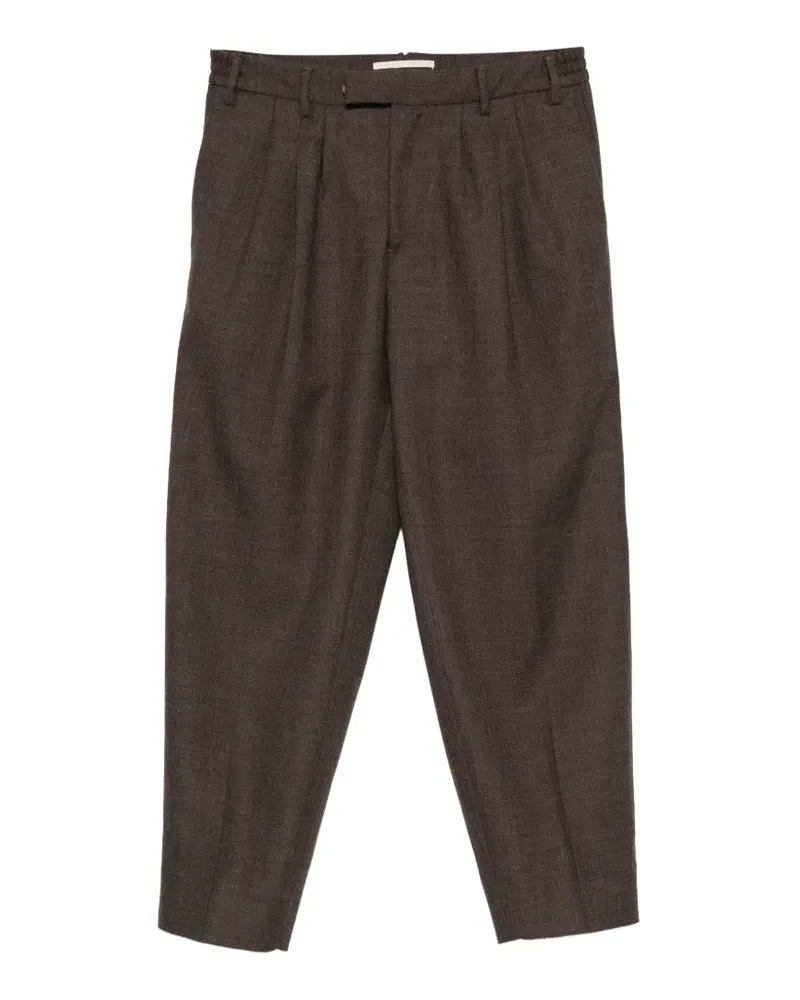 Briglia 1949 Straight-Leg-Hose mit Falten - Braun Braun
