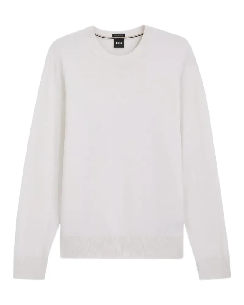 HUGO BOSS Pullover mit Rundhalsausschnitt - Nude Nude