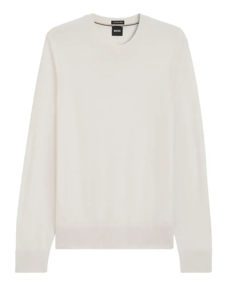 HUGO BOSS Pullover mit Rundhalsausschnitt - Nude Nude