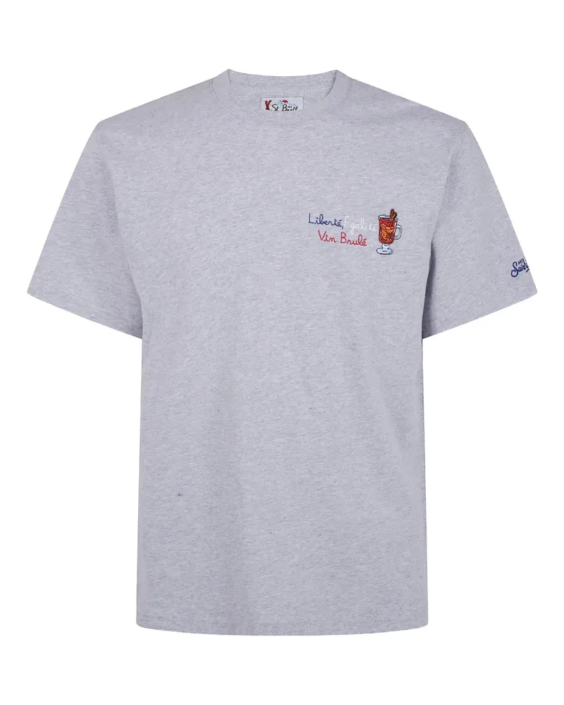 MC2 Saint Barth Arnott T-Shirt mit Stickerei - Grau Grau