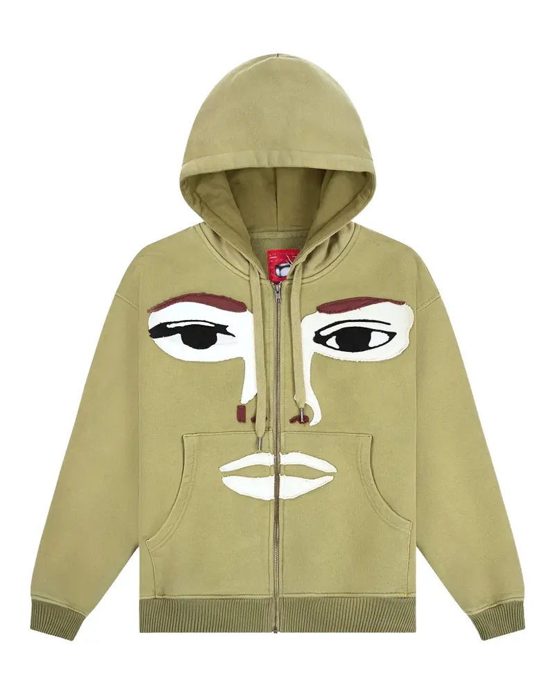 KidSuper Hoodie im Patchwork-Look - Grün Grün