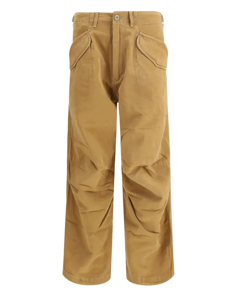 R13 Hose mit Klappentasche - Braun Braun