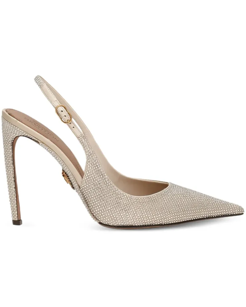 Dolce & Gabbana Devotion Slingback-Pumps mit Strass 105mm - Nude Nude