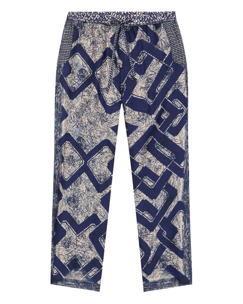 Pierre-Louis Mascia Hose mit geometrischem Print - Blau Blau