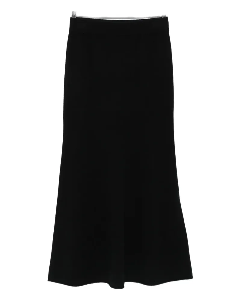 Drykorn ribbed flared midi skirt - Schwarz Schwarz