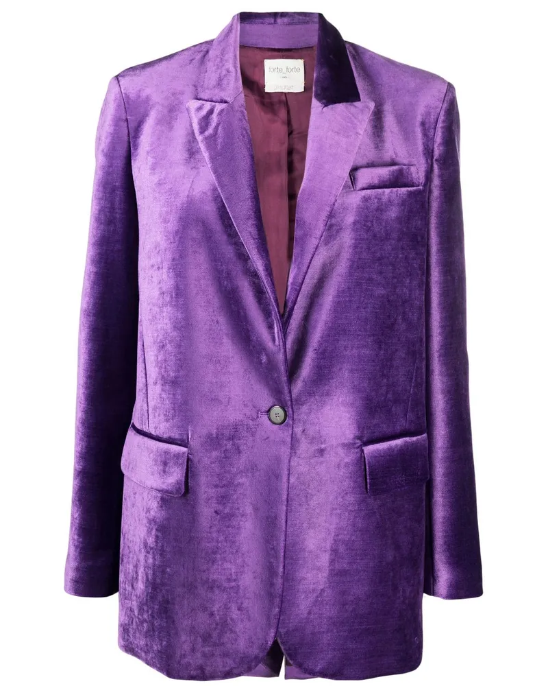 forte_forte Blazer aus Samt Violett