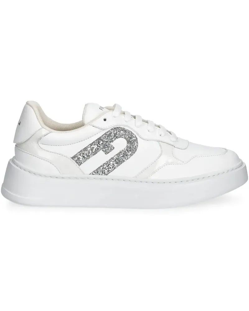 Furla Sneakers mit Glitter-Detail - Weiß Weiß