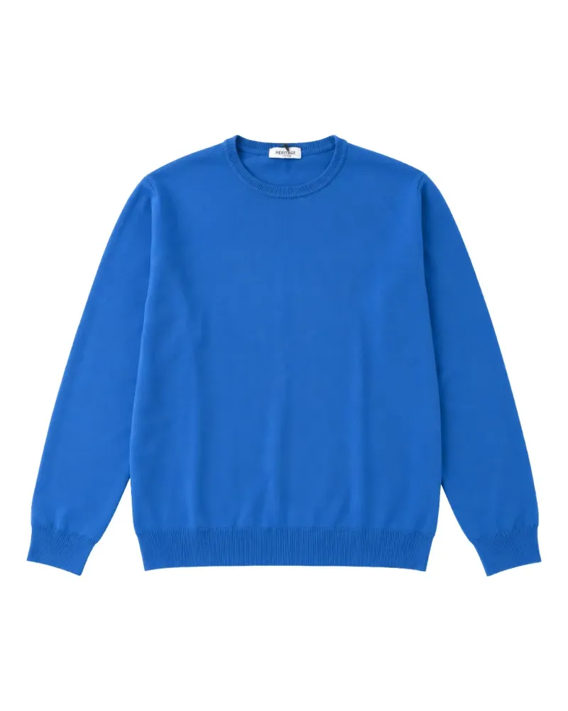 Heritage Langärmeliger Pullover - Blau Blau