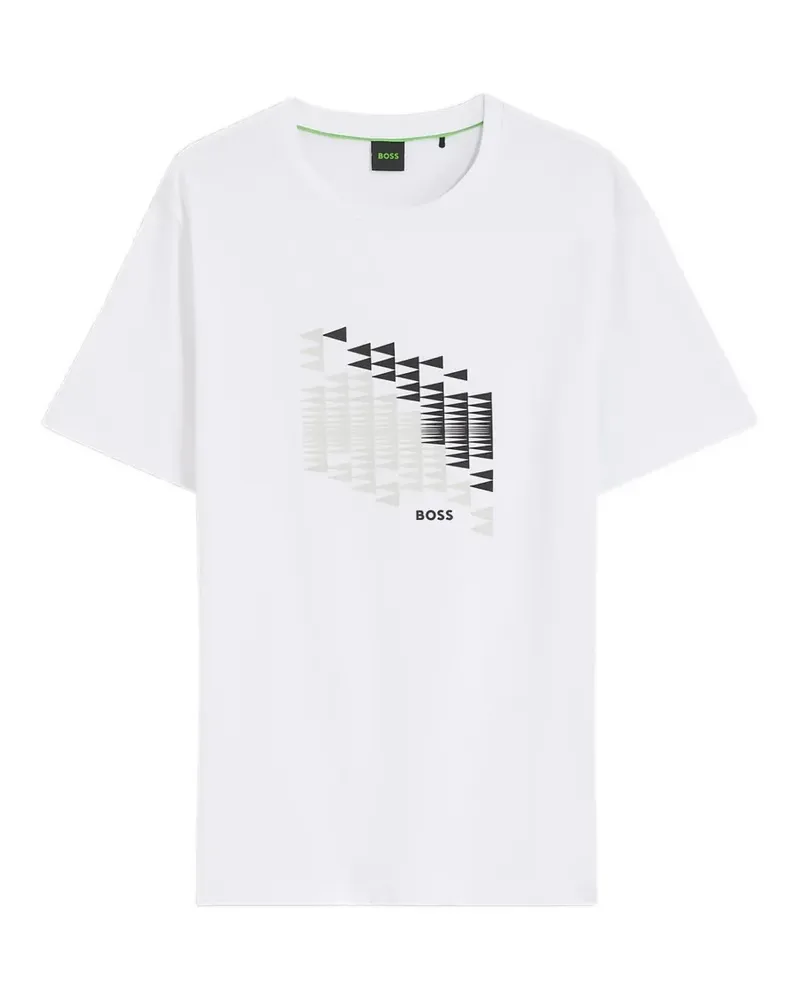 HUGO BOSS Networks T-Shirt mit grafischem Print - Weiß Weiß