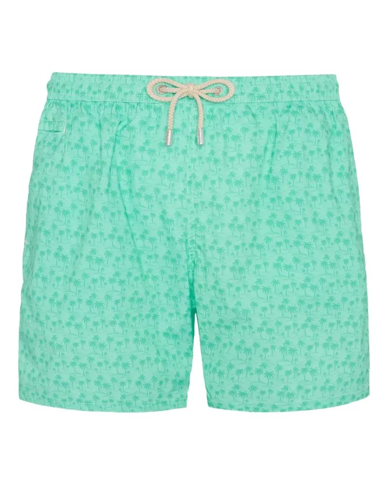 MC2 Saint Barth Badeshorts mit Palmen-Print - Grün Grün