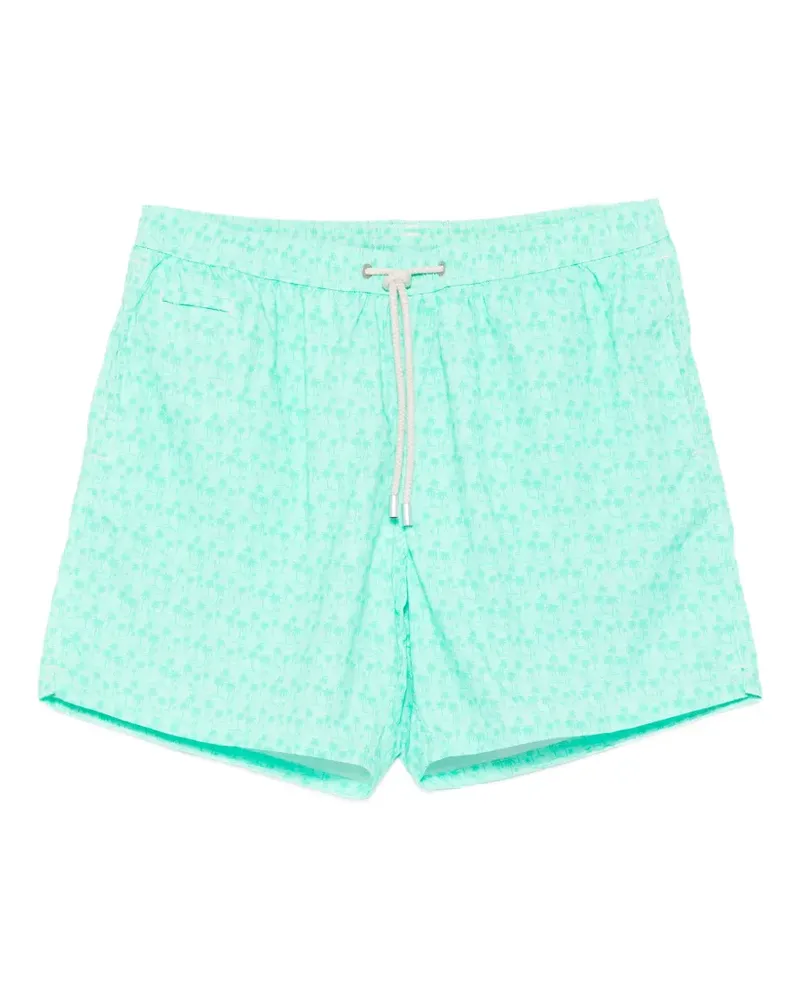 MC2 Saint Barth Badeshorts mit Palmen-Print - Grün Grün