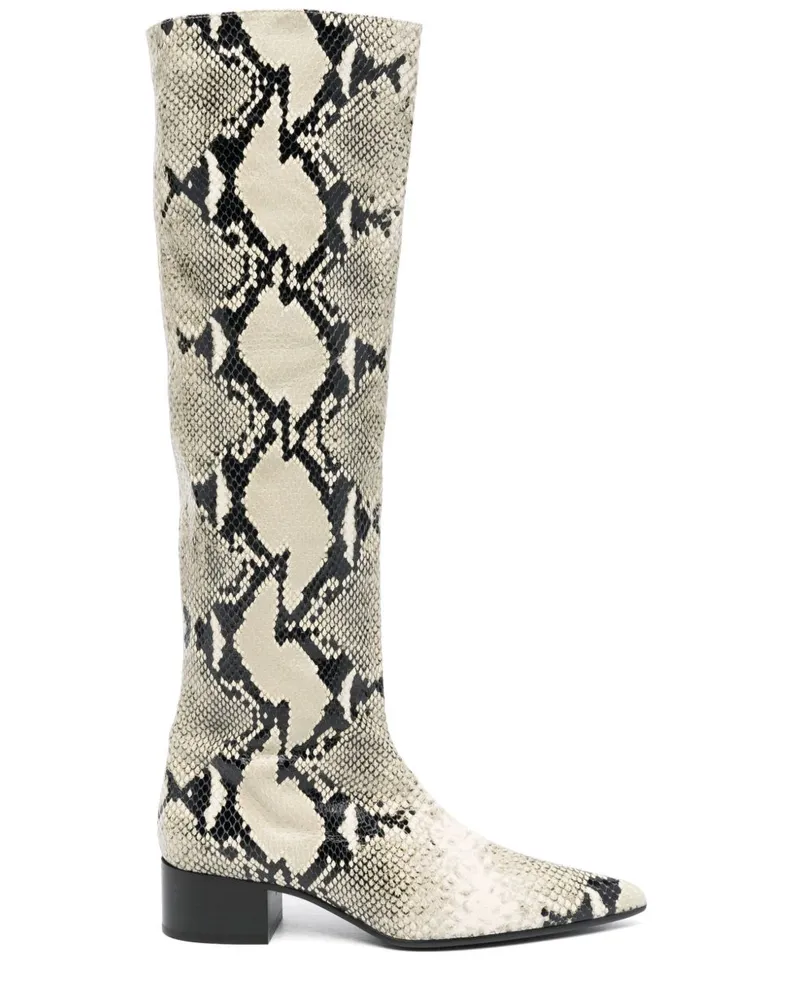 KHAITE Andee Stiefel 40mm - Nude Nude
