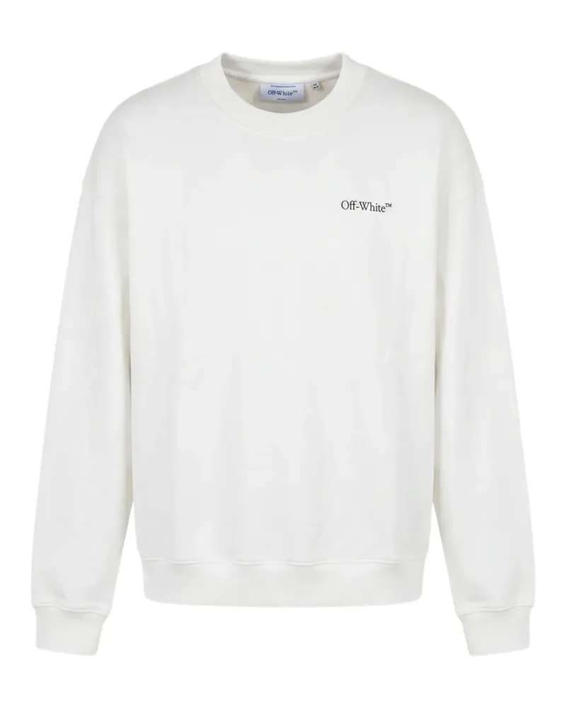 OFF-WHITE logo-print sweatshirt - Weiß Weiß