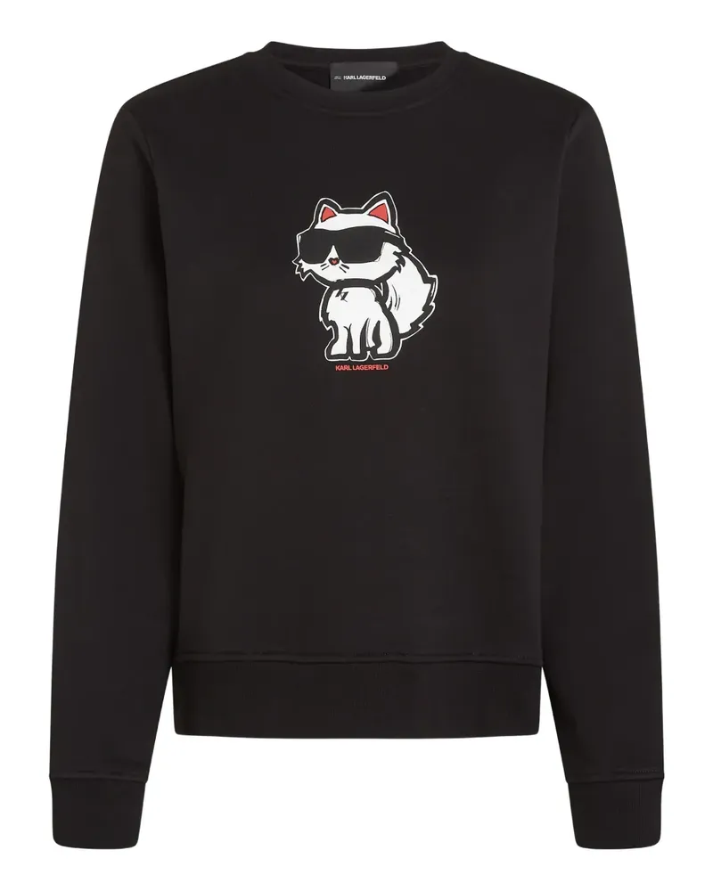 Karl Lagerfeld Ikon Choupette Sweatshirt - Schwarz Schwarz