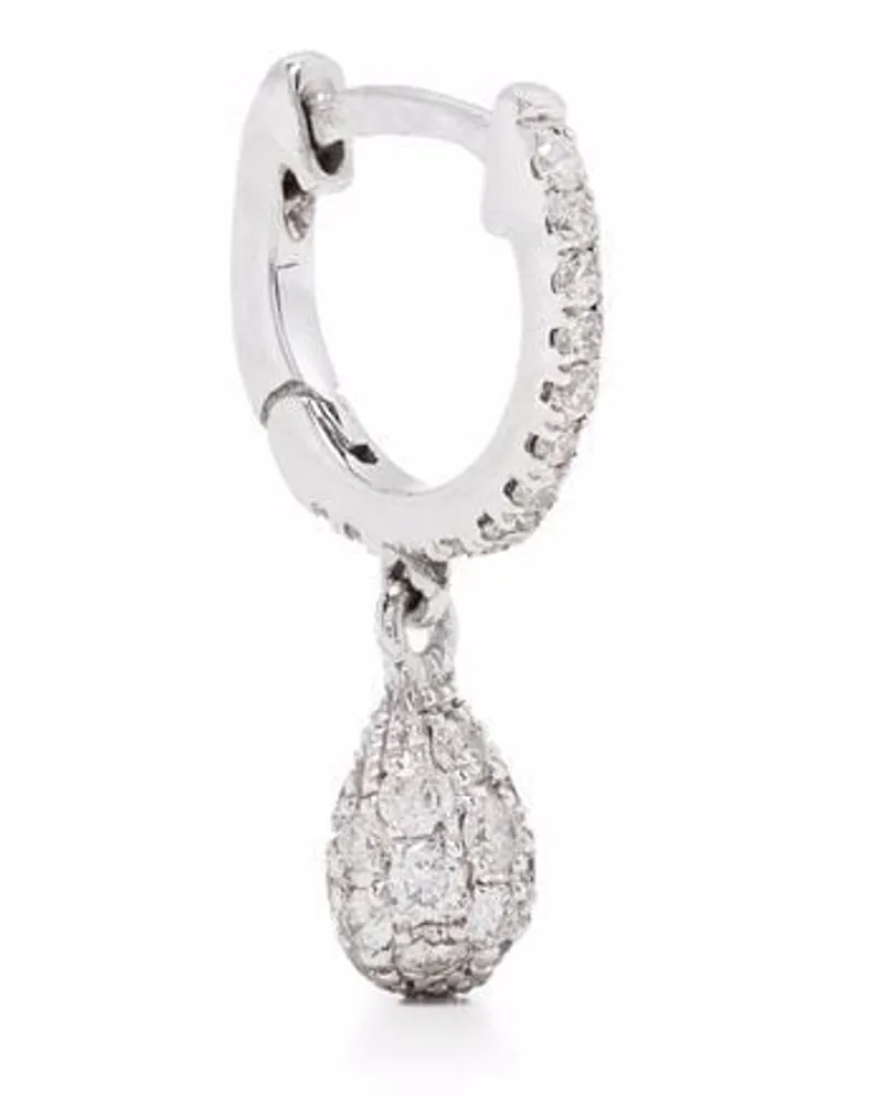 de Jaegher 18kt Weißgoldcreole mit Diamanten - Silber Silber