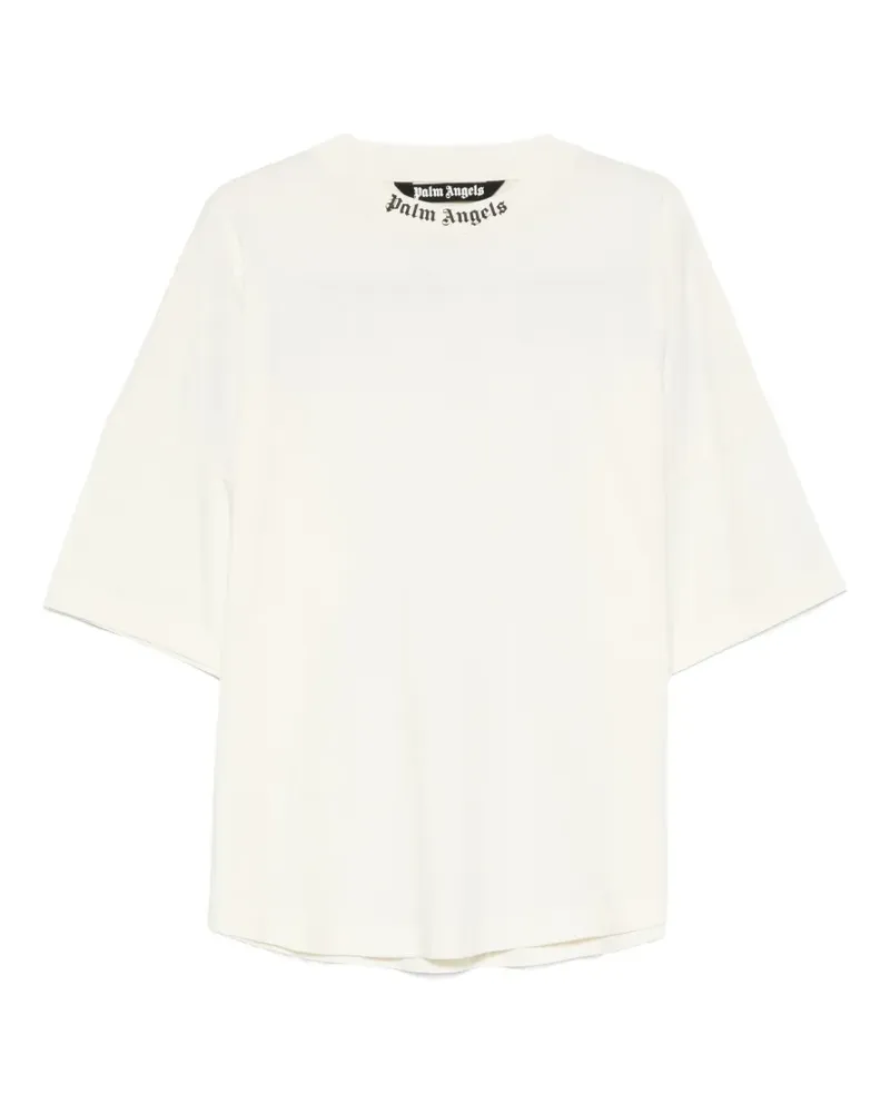 Palm Angels T-Shirt mit Logo-Print - Weiß Weiß