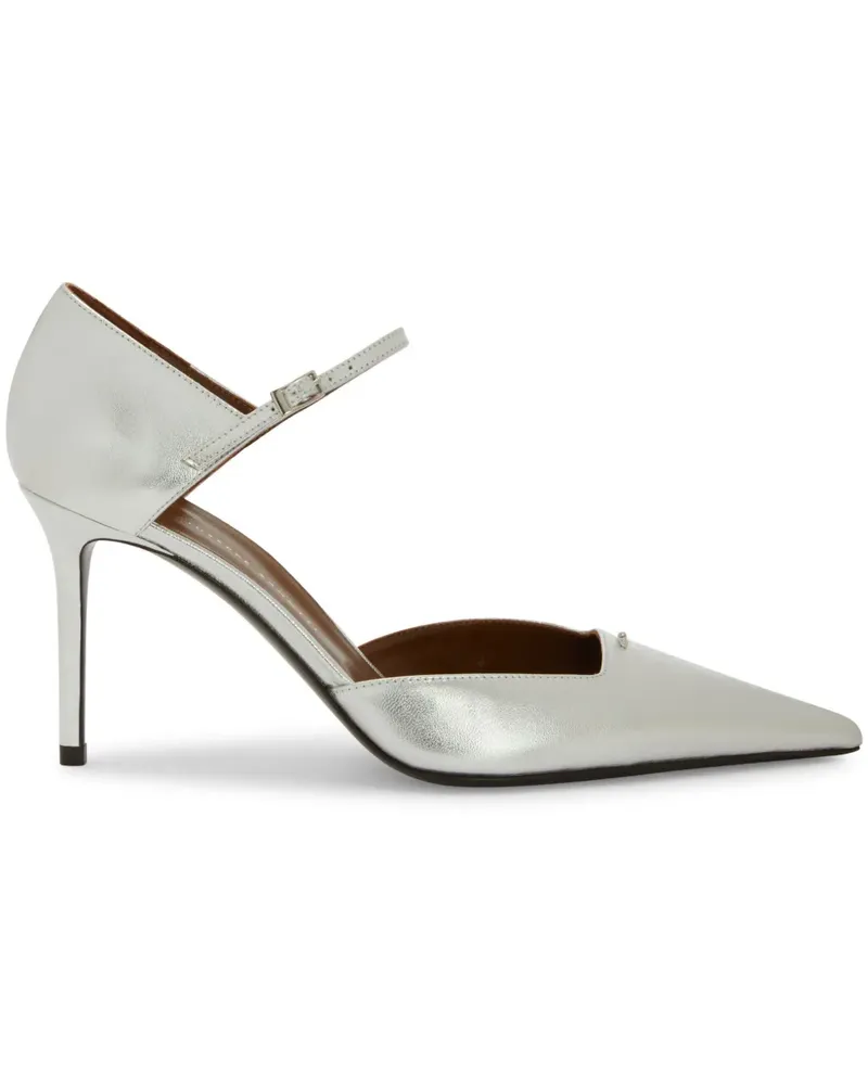 Giuseppe Zanotti Raquel D'Orsay Pumps 85mm - Grau Grau