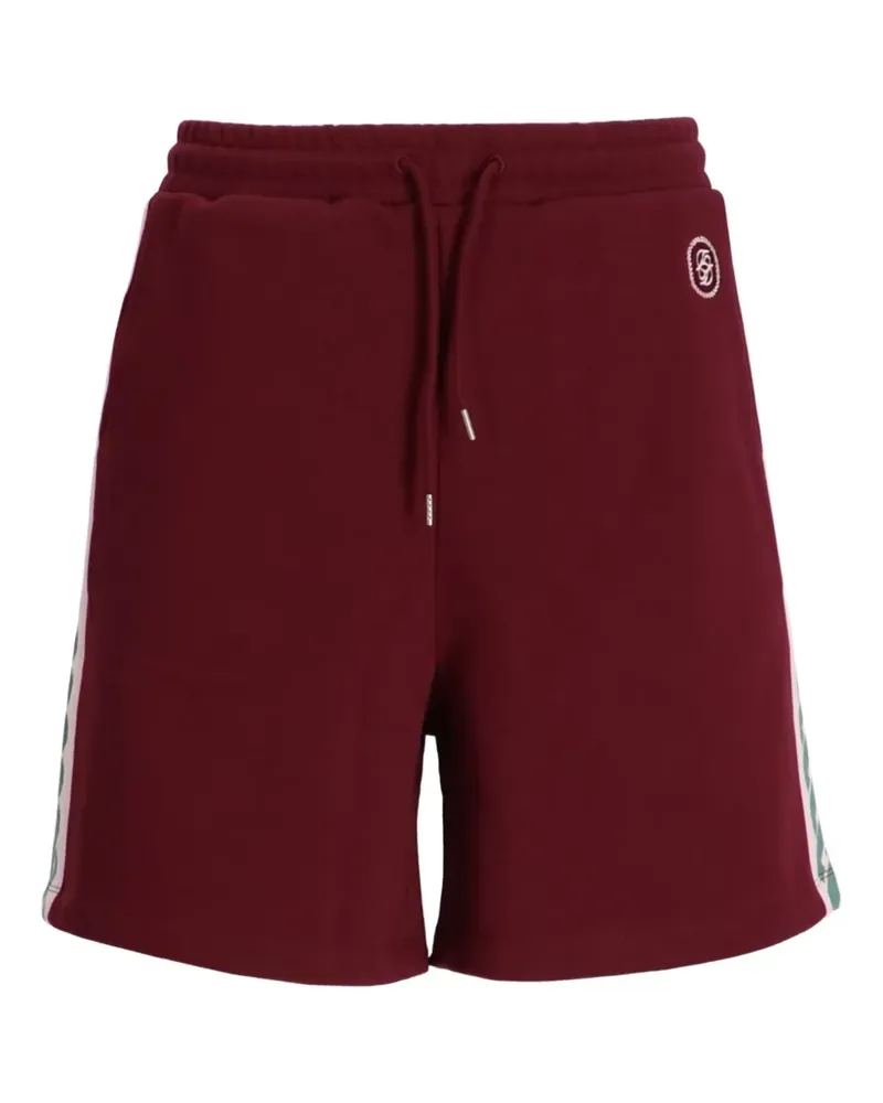 Drôle de Monsieur Shorts mit Seitenstreifen - Rot Rot