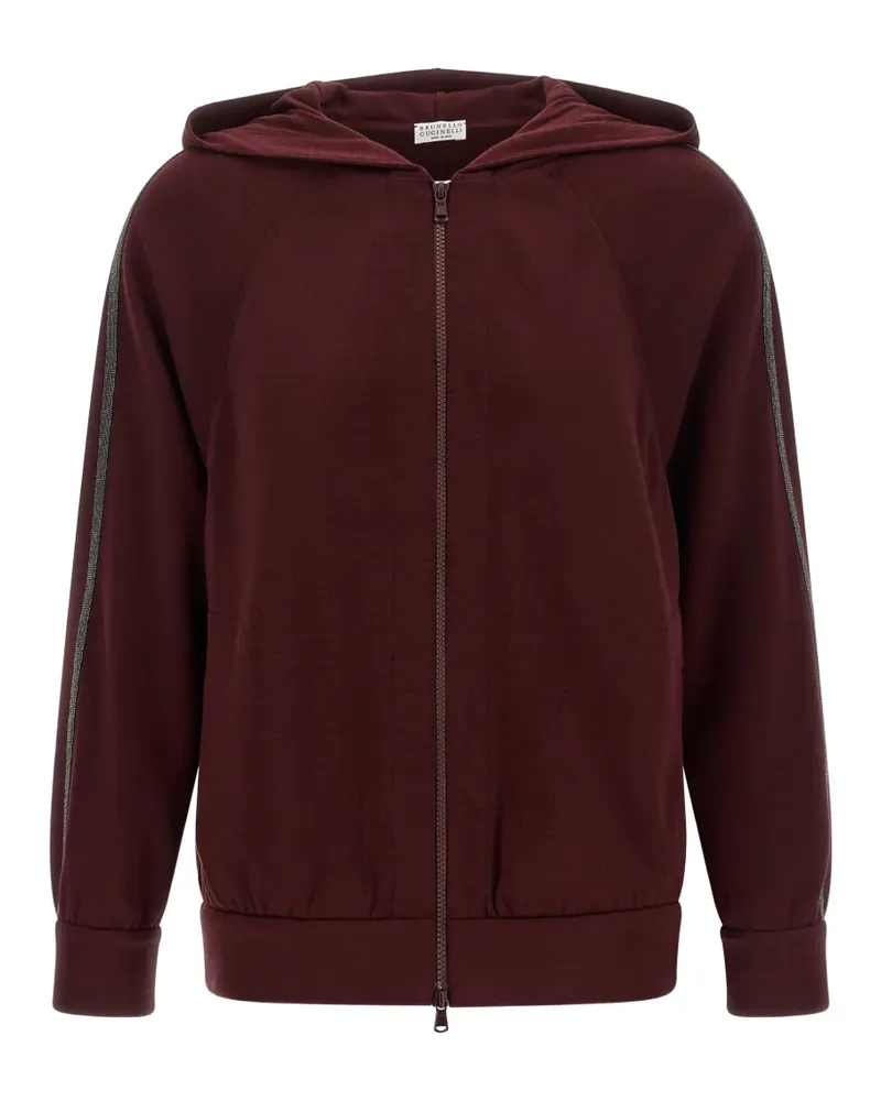 Brunello Cucinelli Monile-detail hoodie - Rot Rot