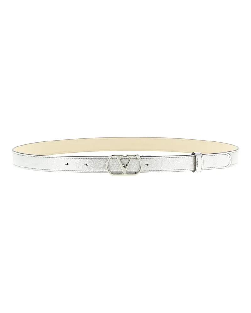 Valentino Garavani VLogo buckle belt - Silber Silber