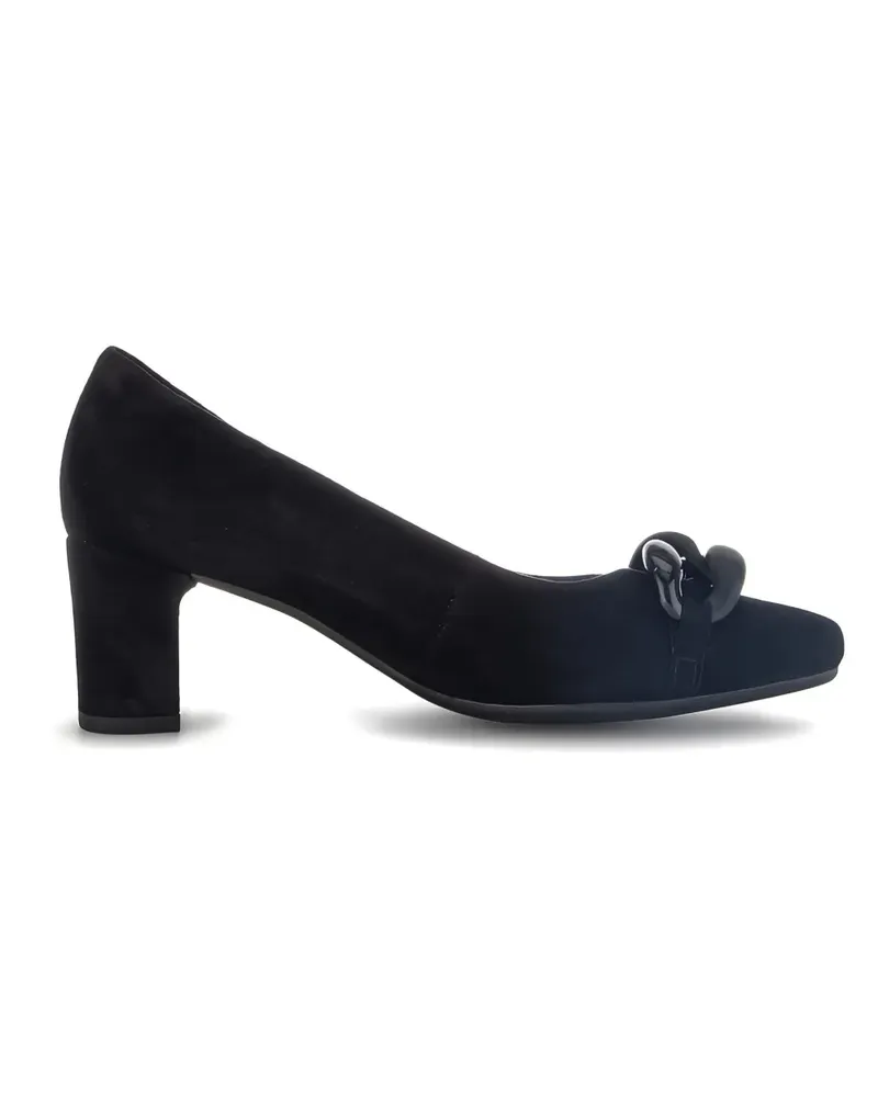 Gabor Wildlederpumps mit Blockabsatz - Schwarz Schwarz