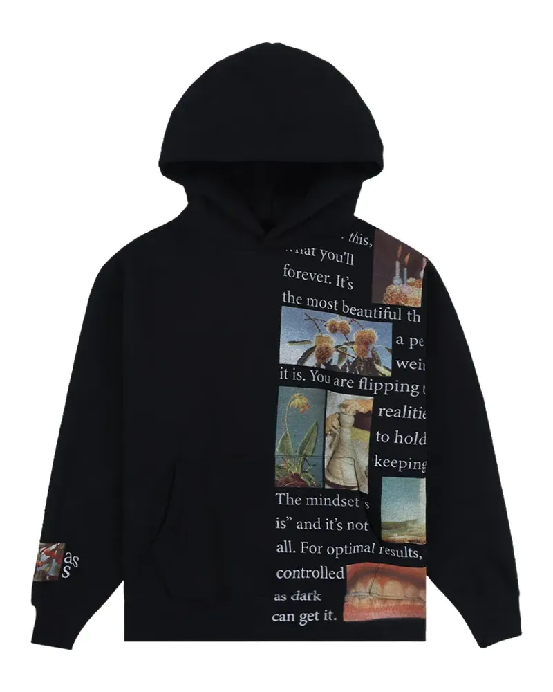 PLEASURES Connection Hoodie mit Print - Schwarz Schwarz