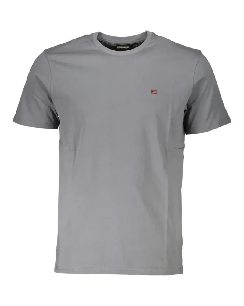 Napapijri T-Shirt mit Stickerei - Grau Grau