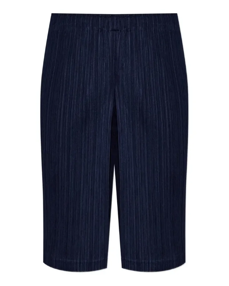 Issey Miyake pleated shorts - Blau Blau