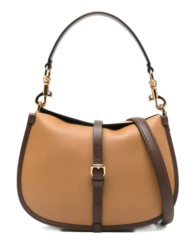 Etro Pony buckle-detail tote bag - Braun Braun