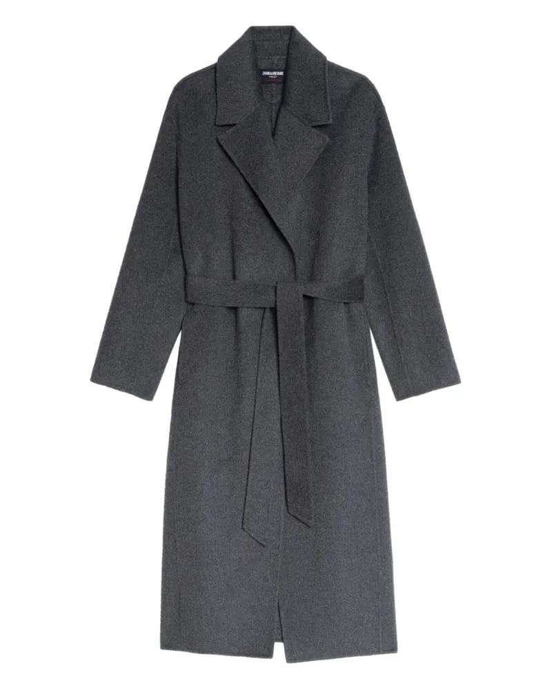 Zadig & Voltaire Meli belted coat - Grau Grau