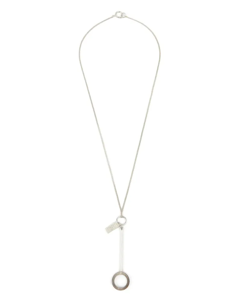 Maison Margiela Halskette mit Numeric-Detail - Silber Silber