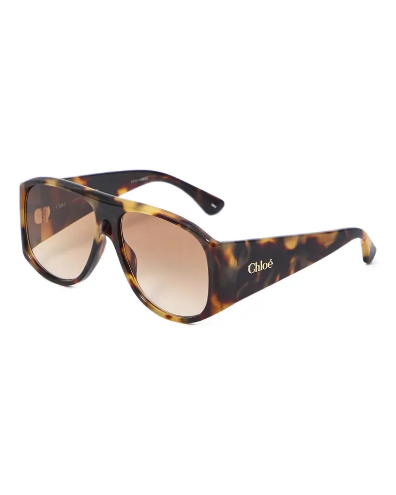 Chloé Sonnenbrille mit Schildpattoptik - Braun Braun