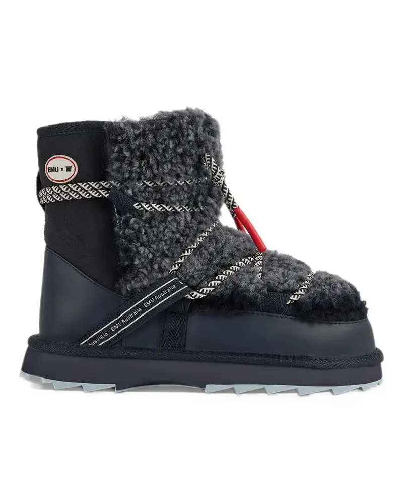 EMU x We Norwegians Blurred Teddy snow boots - Blau Blau