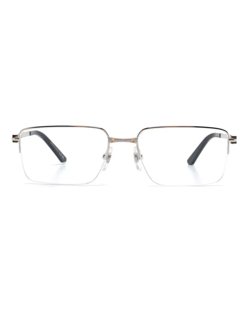 Cartier Brille mit eckigem Gestell - Silber Silber