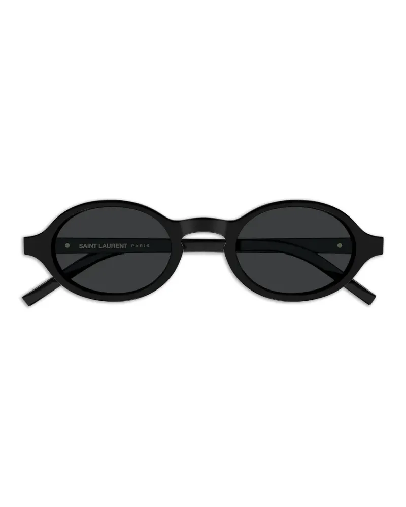 Saint Laurent oval-frame sunglasses - Schwarz Schwarz
