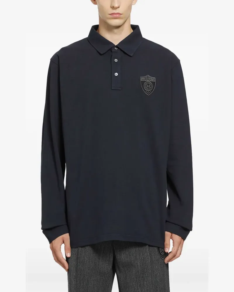Maison Margiela Langärmeliges Poloshirt - Blau Blau