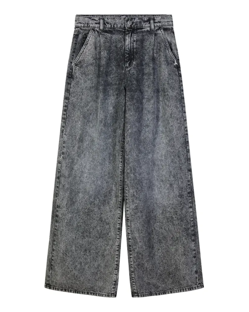 Patrizia Pepe acid-wash wide-leg jeans - Grau Grau