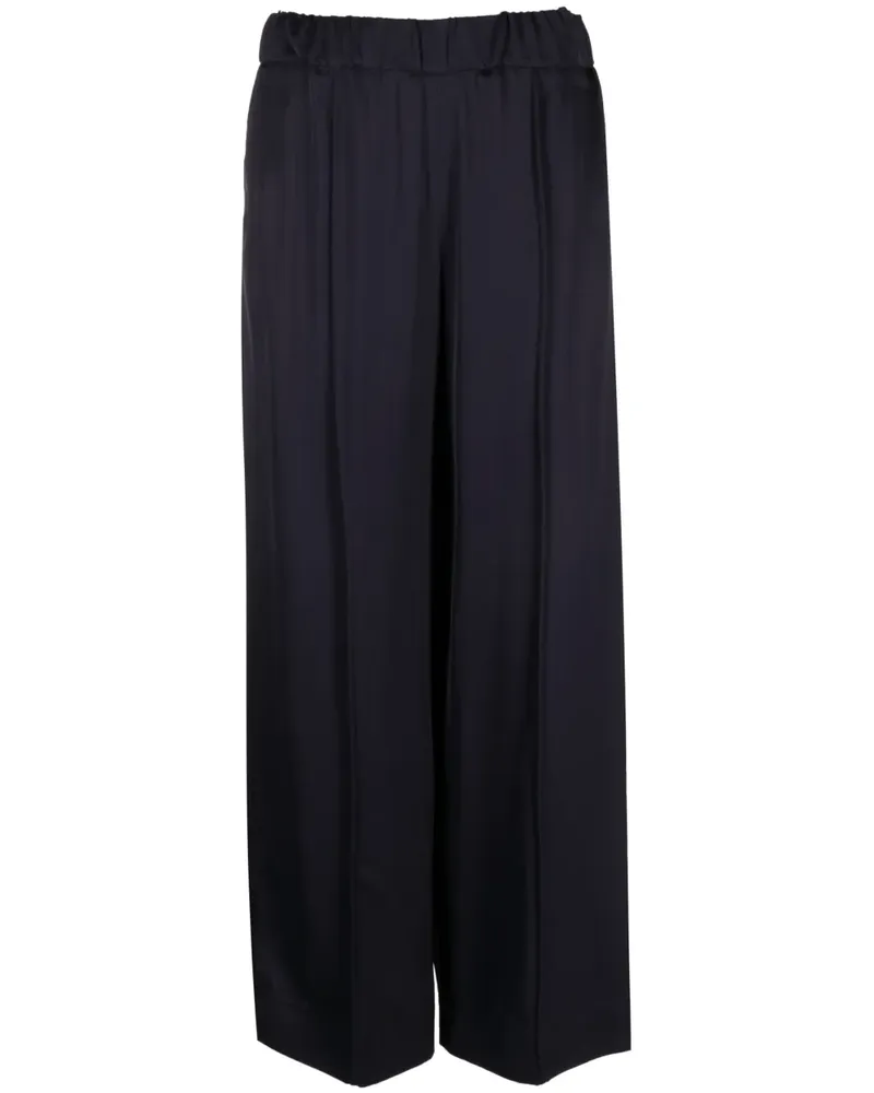 Jil Sander Weite Hose mit Stretchbund - Blau Blau