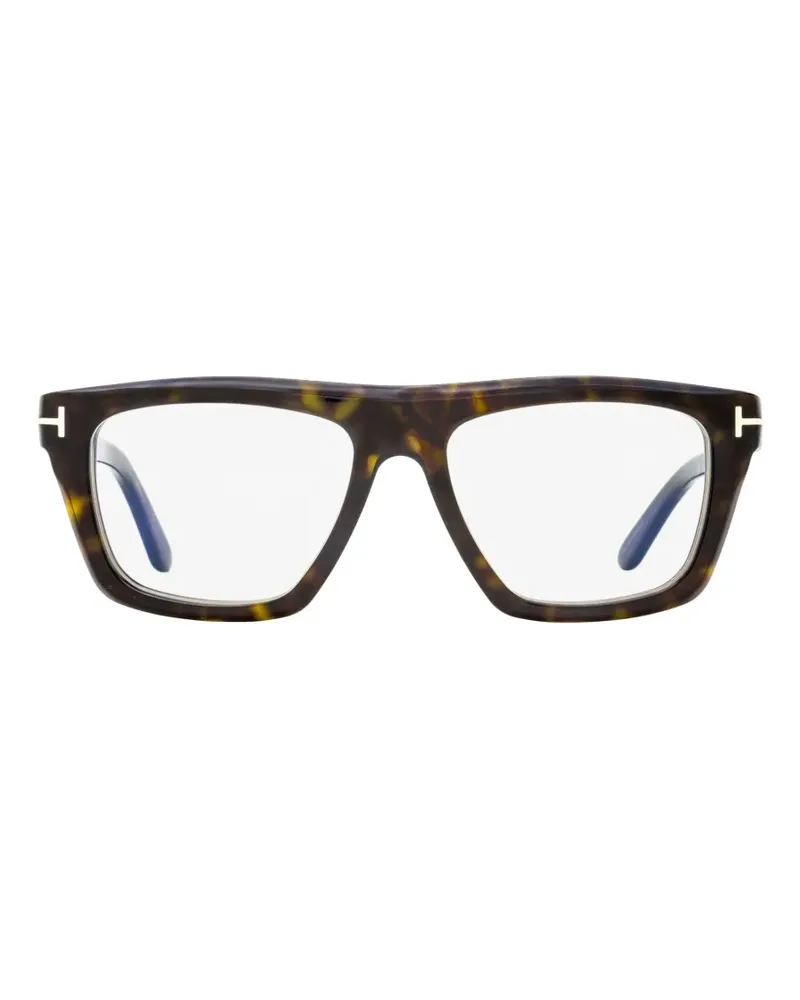 Tom Ford Brille mit eckigem Gestell - Braun Braun