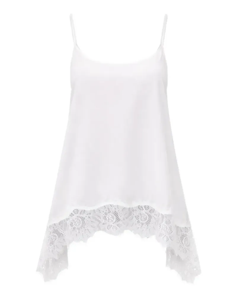 STAUD Chloe lace-detail top - Weiß Weiß