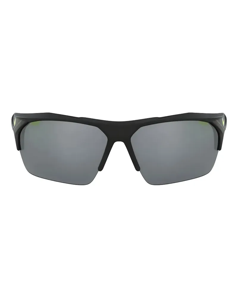 Nike Terminus semi-rimless rectangle-frame sunglasses - Schwarz Schwarz