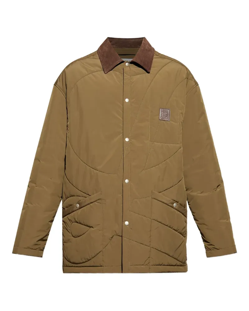 Loewe logo-patch jacket - Braun Braun
