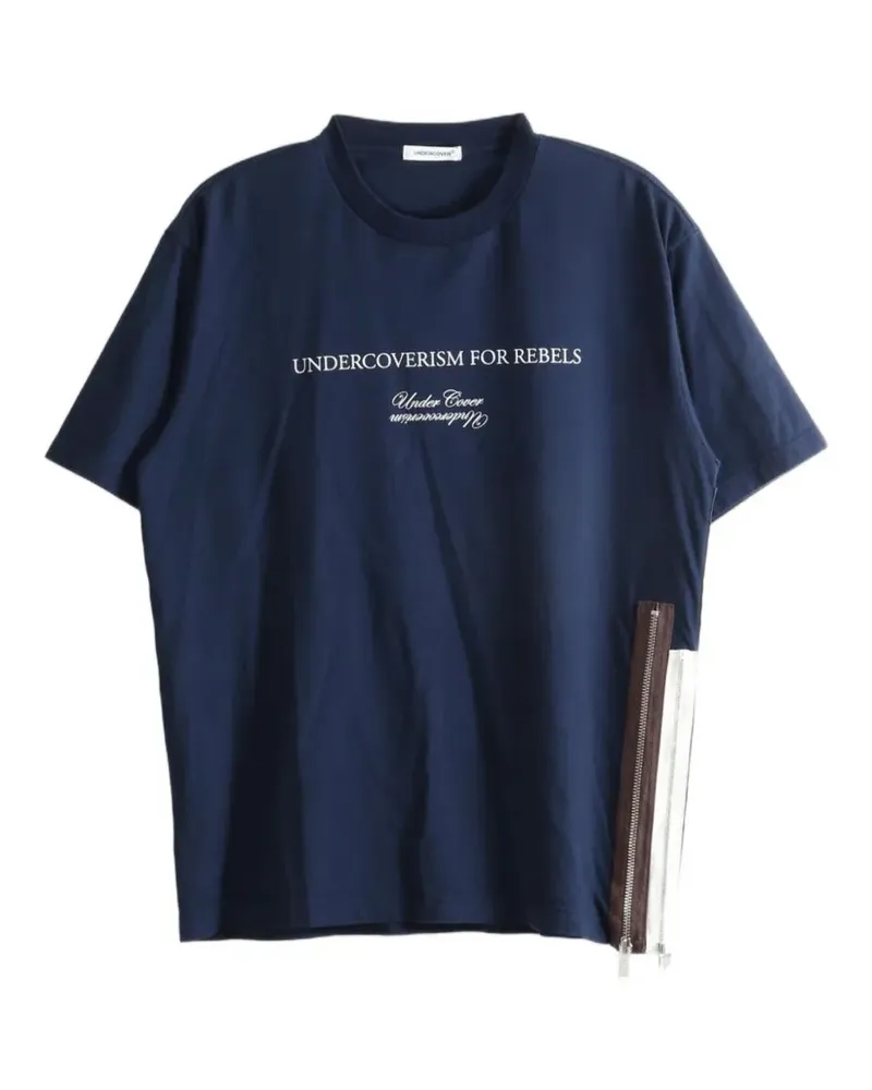 Undercover Hemd mit Slogan-Print - Blau Blau