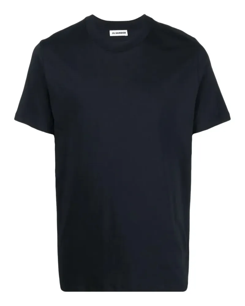 Jil Sander T-Shirt mit Rundhalsausschnitt - Blau Blau