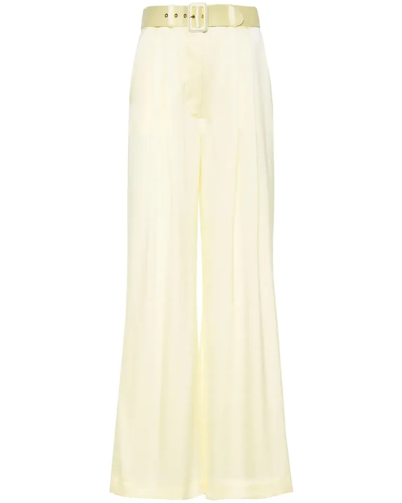Zimmermann Seidenhose mit weitem Bein - Gelb Gelb