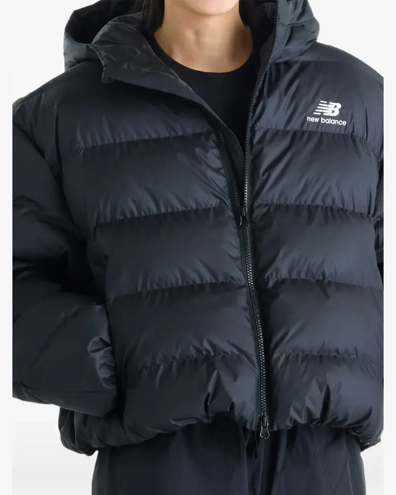 New Balance Boston Steppjacke - Schwarz Schwarz