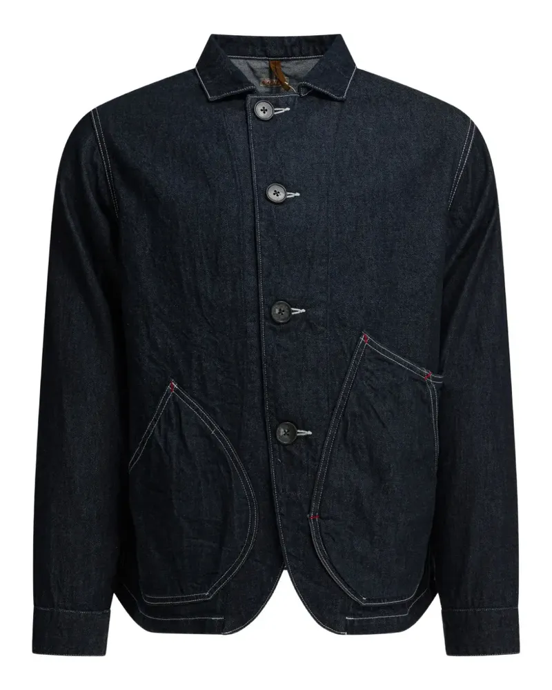 KAPITAL Jeansjacke mit Kontrastnähten - Blau Blau