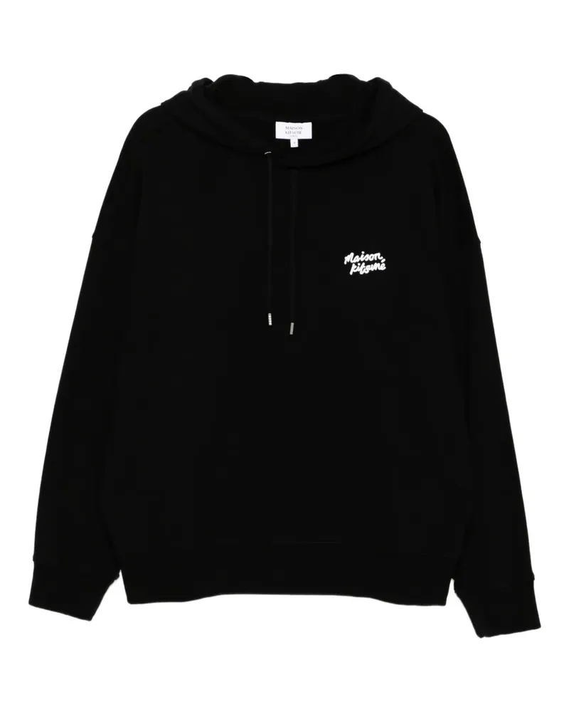 Kitsuné Handwriting Hoodie - Schwarz Schwarz